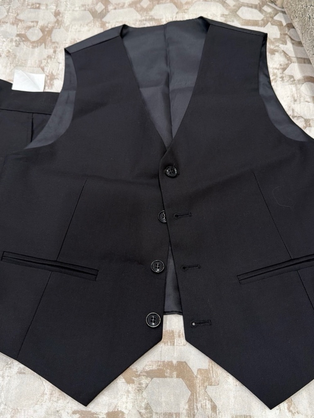 Men's Black Dress Vest - Classic Tailored Waistcoat